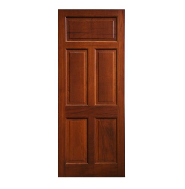 Hardwood Mahogany External Panelled Timber Door – 5 Panel