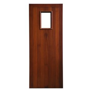 Hardwood Mahogany External Sheeted Timber Door - The Erne