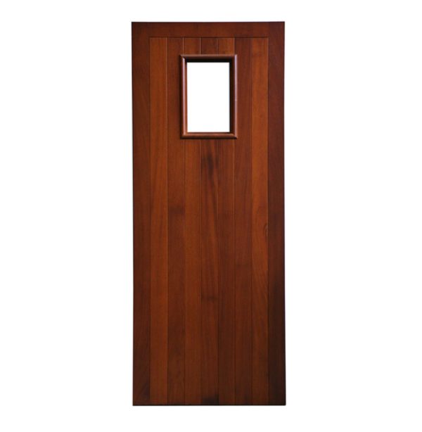 Hardwood Mahogany External Sheeted Timber Door - The Erne