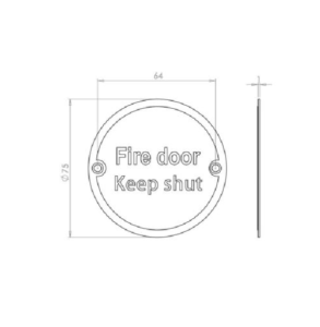 Fire Door Keep Shut Symbol