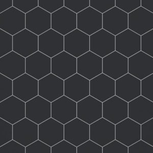 Fibo Hexagonal Black Silk